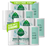Seventh Generation Toilet Paper – Understated Eco Bath Tissue for Modern Apartment and Dorm Living, 24 Rolls