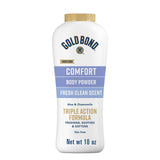 Gold Bond Comfort Body Powder for Men and Women – Less-Is-More Personal Care Routine, 10 oz. Talc-Free Body Powder with Aloe & Chamomile