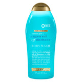 OGX Radiant Glow Argan Body Wash – Mood-Setting Fragrance Body Cleanser for Self-Care and Evening Unwind, 19.5 fl oz