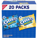 OREO Mini Mix Sandwich Cookies Variety Pack Birthday Gift for Kids Party Favors, Pre Portioned Snack Bags