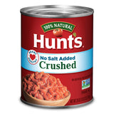 Hunt's Crushed Tomatoes No Salt Added – Ready-to-Use Sauce Base for Quick Weeknight Dinner Prep, 28 oz