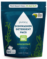 Puracy Dishwasher Pods – Fragrance-Free Dish Tabs for Safer, Cleaner Dishwashing