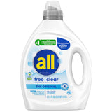 all free clear Hypoallergenic Laundry Detergent – Fragrance Free Concentrated Formula for Intentional Homes and Uncluttered Laundry Storage