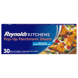 Reynolds Kitchens Pop-Up Parchment Paper, Microwave and Oven-Safe Sheets for Safer Everyday Cooking, 120 Count