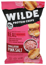 WILDE BRANDS Himalayan Pink Salt Chicken Chips – Antibiotic-Free Protein Chip for Whole30 and Wellness Lifestyle, 2.25 oz Pouch