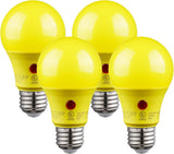 TORCHSTAR Dusk to Dawn Outdoor Light Bulb – Camping and Backyard LED Replacement, Photocell Automatic Sensor, 60W Equivalent, 4-Pack