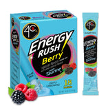 4C Energy Rush Stix Berry – Clean Label Flavor Boost for Minimalist Daily Routines, 18 Count Single Serve Stix