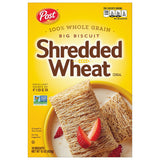 Post Shredded Wheat – Filling Whole Grain Cereal for Time-Pressed Morning Routines, 15 oz Box