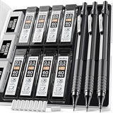 Nicpro Mechanical Pencils 3-Pack with 480 Lead Refills – Precision Drafting Kit for Architecture Studio and Home Office
