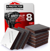 X-PROTECTOR Furniture Feet Pads – Pet Safe Anti-Skid Pads That Stop Heavy Couch Sliding