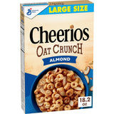 Cheerios Oat Crunch Almond Cereal – Family Size Breakfast Cereal for the Breakfast Table Every Morning, 24 oz