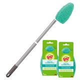 Scotch-Brite Extendable Tub & Tile Scrubber Kit – Pet-Safe and Kid-Safe Bathroom Cleaner Using Just Water, No Harsh Chemicals