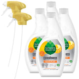 Seventh Generation Lemongrass Citrus Disinfecting Multi-Surface Cleaner for Bathroom Vanities and Doorknobs, Chlorine-Free Sanitizing