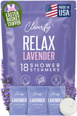 Cleverfy Shower Steamers Aromatherapy - Yoga and Meditation Space Scent Booster, 6 Tablet Essential Oil Set