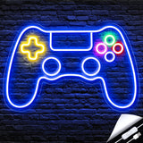 Kavaas Gamer Neon Sign – Safe Cool to Touch LED Light for Kids Bedroom and Playroom, Gamepad Wall Decor
