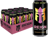 REIGN Total Body Fuel Reignbow Sherbert BCAA Energy Drink 12 Pack 16oz Can for Study Sessions and Coffee Replacement Productivity Stack