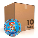 Glad Paw Patrol Core Puds Plate Bundle, 20 Count Party Ready Disposable Plates for Birthday Gift Baskets and Stocking Stuffer for Moms, 7 Inch