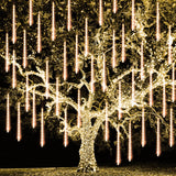 TW SHINE Christmas Meteor Shower Lights, Blue LED Snowfall Tube Set as Holiday Gift for Home Decorators and Hosts