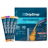 DripDrop Hydration Packets – Tropical Electrolyte Powder Sticks for Home Office Focus and Long Workday Energy