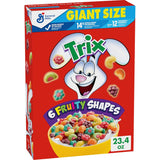 Trix Whole Grain Cereal – Fun Fruity Shapes for Kids' Lunch Boxes and Breakfast Table