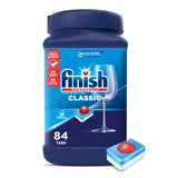 Finish Classic Dishwasher Pods 84 ct. – Less-Is-More Compact Kitchen, Pre-Measured Pods With No Plastic Waste
