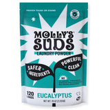 Molly's Suds Laundry Detergent Powder | Hypoallergenic Laundry Soap for Family Homes Prioritizing Clean Air and Skin Safety | 120 Load Bag