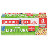 Bumble Bee Wild Caught Chunk Light Tuna – 23g Protein Snack for Post-Workout Bowls and Mindful Meal Planning, 5 oz Cans