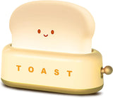 QANYI Safe Toaster Night Light for Kids Room, Cool-Touch Rechargeable Lamp with Auto Shutoff for Nursery