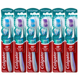 Colgate 360 Enamel Health Sensitive Toothbrush – Low-Abrasion Daily Brushing for Enamel Protection, Extra Soft, Pack of 6