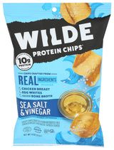 Wilde Protein Chips Sea Salt and Vinegar – Keto Paleo Friendly Snack for Personal Care and Recovery Days