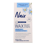 Nair Sensitive Hair Remover Strips – Birthday Gift for Women Who Love Effortless Beauty, Chamomile Sensitive Skin