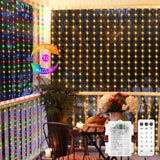 Echosari 9.8ft x 9.8ft Curtain Lights – Aesthetic Holiday and Everyday Home Decor for Staircase and Window Backdrop