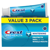 Crest Pro-Health Whitening Toothpaste Triple Pack Neutral Mint Gel for Uncluttered Shared Bathroom Storage