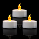 KOABY Battery Tea Lights – Child and Pet Safe LED Candles for Hallway, Stair Landing, and Around Bedding