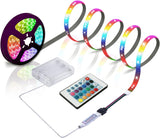 LED Strip Lights Battery Powered – Cozy Bedroom Aesthetic Lighting, Remote-Controlled Color Changing Strip for Home Ambiance