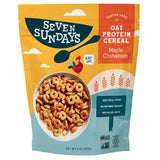 Seven Sundays Maple Cinnamon Protein Cereal – Short-Ingredient Pantry Essential for Clutter-Free Kitchens, 8 oz Bag