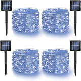Dazzle Bright Solar String Lights – All-Weather Patio and Backyard Glow, 8 Modes Waterproof Copper Wire