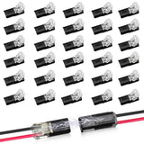 Lumifydeco Snap-Closure LED Strip Joiner – Studio and Office Task Lighting, 2-Pin Double Connector