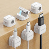JOYROOM Under-Desk Cable Management Clips, Magnetic Cord Holder for Shared Office and Workstations