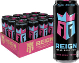 Reign Total Body Fuel Sour Gummy Worm – Sustained Alertness Beverage for Midday Slumps and Deep Work Blocks, 16 Fl Oz (Pack of 12)