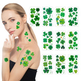 Hamuitci St Patricks Day Tattoos for Parades & Festivals – Sweatproof Shamrock Stickers That Last All Night Outdoors