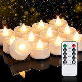 Homemory Realistic Flickering Battery Candles 12-Pack – No Flame, No Drips, No Smoke Solution for Safer Everyday Home Lighting