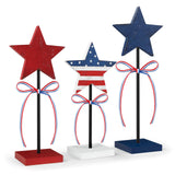 Hosely Essential Star Trio – Restrained Patriotic Centerpiece for Mindful Home Refresh
