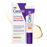 CeraVe Skin Renewing Vitamin C Eye Cream – Allergy-Tested, Fragrance-Free Eye Cream for Contact Lens Wearers