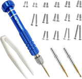 PTSLKHN Lightweight 1.13 oz Aluminum Screwdriver – Trail-Ready Bit Driver for Hiking Backpacks, Fishing Tackle Bags, and Picnic Baskets