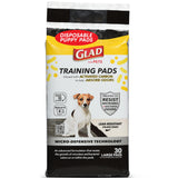 Glad for Pets Black Charcoal Puppy Pads - Balcony Corner Potty Area for Apartment Dwellers, 23 x 23 in, 30 Count