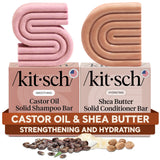 Kitsch Shampoo and Conditioner Bar Duo – Calming Nightly Hair Care Routine for Sensitive Scalp and Color Treated Hair