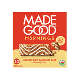 MadeGood Mornings Soft-Baked Oat Bars – Pre-Portioned Afternoon Pick-Me-Up for Professionals, 30 Individually Wrapped Bars