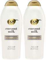 OGX Nourishing + Coconut Milk Conditioner – 2-Pack Value Gift for Friends Switching to Clean Haircare