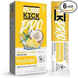 PURE KICK PRO Sugar-Free Hydration Mix – Travel-Friendly Electrolyte Packets for Camping and Backpacking, Peach Mango